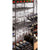 Mobile Cellar 5 Colonne Portabottiglie in Acciaio / Legno - 1080 bottiglie