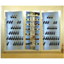 Mobile Plexy 48 Portabottiglie in Legno/Plexiglass