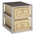 Modulo Legno 2 Ripiani Scorrevoli K562 - 2 Casse da 12 bottiglie