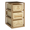 Modulo Legno 3 Ripiani Scorrevoli K563 - 3 Casse da 12 bottiglie