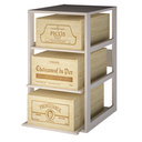 Wood Module 3 Sliding Shelves K563 - 3 Crates of 12 bottles