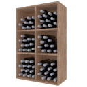 Wood Module 4 Fixed Shelves K526 - 90 bottles
