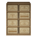 Holzmodul 8 Schieberegale K541 - 8 Kisten mit 6 Flaschen