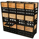 Modulo Steel 312 Portabottiglie in Acciaio