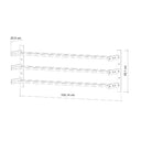 Orizon 3/2 - 18 Bottiglie Portabottiglie in acciaio