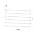 Orizon 6/2 - 36 Bottiglie Portabottiglie in acciaio