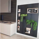 Metalen panelen (Boiserie) voor het bevestigen van magnetische flessenhouders - L. 108 cm