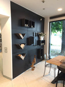 Metalen panelen (Boiserie) voor het bevestigen van magnetische flessenhouders - L. 90 cm