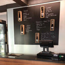 Metalen panelen (Boiserie) voor het bevestigen van magnetische flessenhouders - L. 108 cm