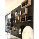 Metalen panelen (Boiserie) voor het bevestigen van magnetische flessenhouders - L. 108 cm