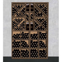 Houten module wand - 312 flessen