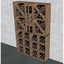 Houten module wand - 312 flessen