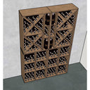 Houten module wand - 312 flessen