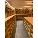 Houten module wand - 312 flessen