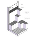 Board for wine in cartons with blackboard
