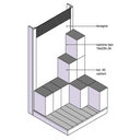 Board for wine in cartons with blackboard