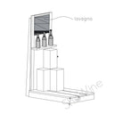 Board for wine in cartons with blackboard