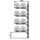 PlanWall 4x2 Bottle rack in Steel