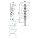 Uchwyt na butelkę z pleksiglasu Plexy Arpa Bubbles