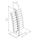 Plexy Arpa Flessenrek van Plexiglas