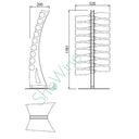Plexy Arpa Flessenrek van Plexiglas