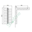 Plexy Corner 30 Portabottiglie in Plexiglass