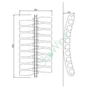 Plexy Expo 18 Plexiglass bottle rack