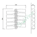 Plexy Wine 10 Sostenedor de botella de plexiglás