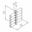 Plexy Wine 10 Sostenedor de botella de plexiglás