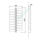 Plexy Wine 18 Portabottiglie in Plexiglass