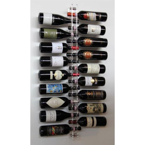 Plexy Wine 18 Sostenedor de botella de plexiglás
