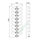 PlexyBolla Display 18 uchwytów na butelki z plexi - 20% ZNIŻKI