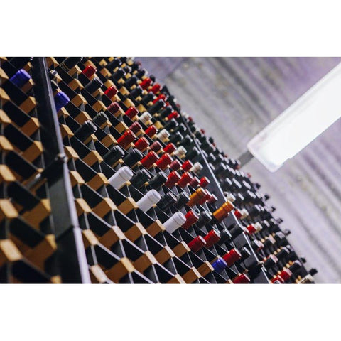 Wine Rack Wood-Steel 110 bottles