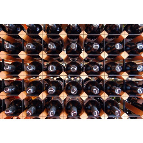 Sostenedor de botella Madera-Acero 110 botellas