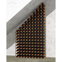 Uchwyt na butelki z drewna i stali na 145 butelek. - Rozwiązanie pod spodem