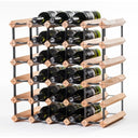 Portabottiglie Legno-Acciaio 30 bottiglie