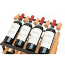 Portabottiglie Legno-Acciaio 58 bottiglie