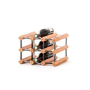 Portabottiglie Legno-Acciaio 9 bottiglie
