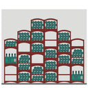 Portabottiglie soffitto a volta 344 posti bottiglia