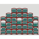 Portabottiglie soffitto a volta 415 posti bottiglia