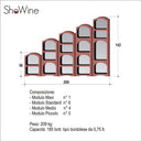 Portabottiglie sottoscala 185 bottiglie