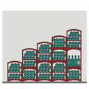 Portabottiglie sottoscala 185 bottiglie