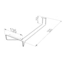 Modułowy uchwyt na szkło podszafkowy ze stali