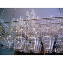 Wand- of hangende wijnrek voor 50 glazen van Plexiglas