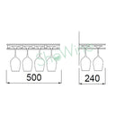 Portacalici in Plexiglass 8 posti