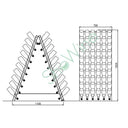 Pupitre 120 butelek z plexi