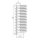 Wandrek 60 Flessenrek van Plexiglas