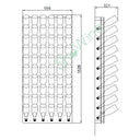 Porte-bouteille mural Portabottiglie 60 en plexiglas