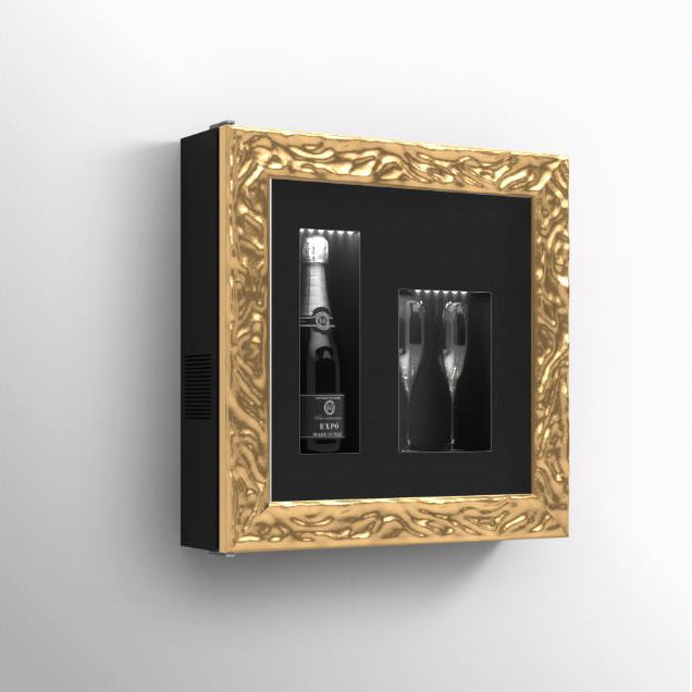 Portabottiglie da parete cantinetta di design 34 bottiglie di vino - Wine  Frame