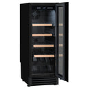 Cave à vin encastrable noire pour 22 bouteilles, mono température